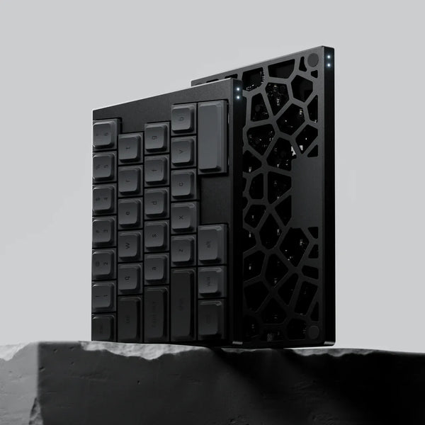 Elytra ブラック ワイヤレス分割キーボードのCNCアルミニウム構造