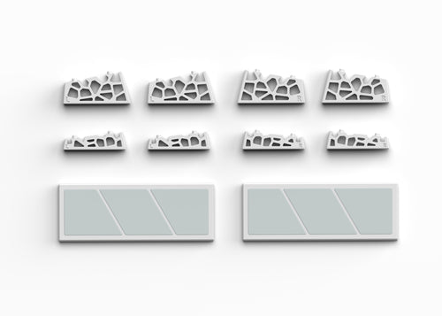 Elytra専用キーボード用テンティングキット ホワイト